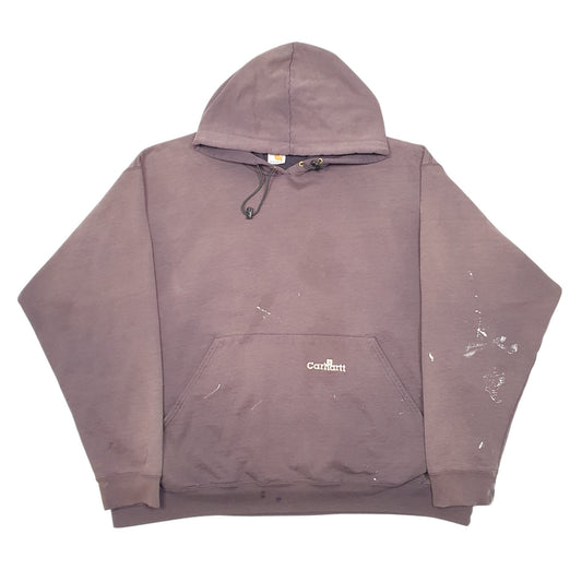 Mens Brown Carhartt Workwear Hoodie Jumper