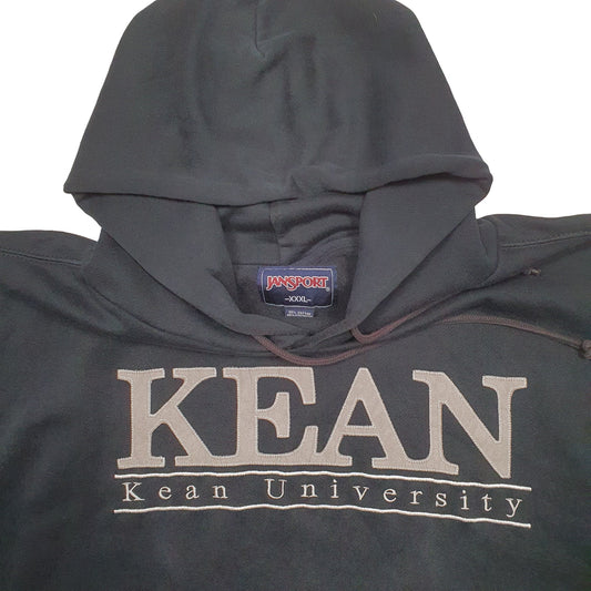Mens Black Jansport Kean University USA College Hoodie Jumper