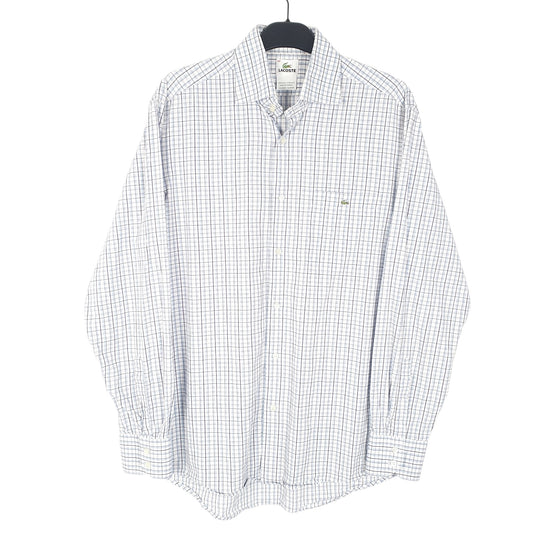 Mens Blue Lacoste Long Sleeve Shirt