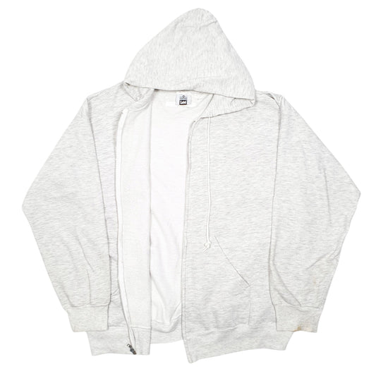 Womens Grey Lee Hoodie Vintage Made In USA Full Zip Jumper