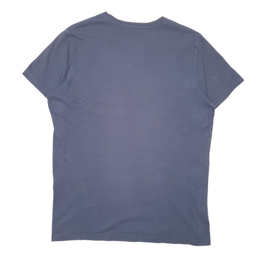 Mens Navy Diesel Peel Label Short Sleeve T Shirt