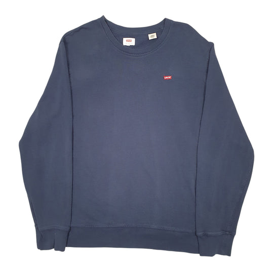 Mens Navy Levis Crewneck Jumper