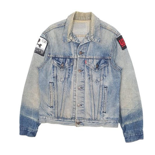 Mens Blue Levis Type 3 Trucker Vintage Made in USA Band Coat