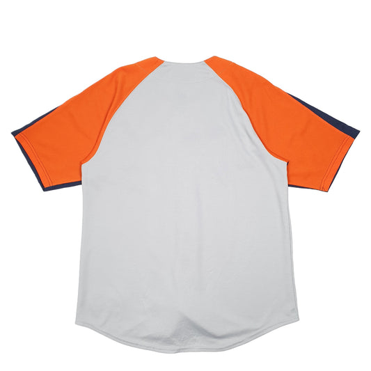 Mens Grey Dynasty MLB Baseball Jersey Detroit Tigers USA Short Sleeve T Shirt