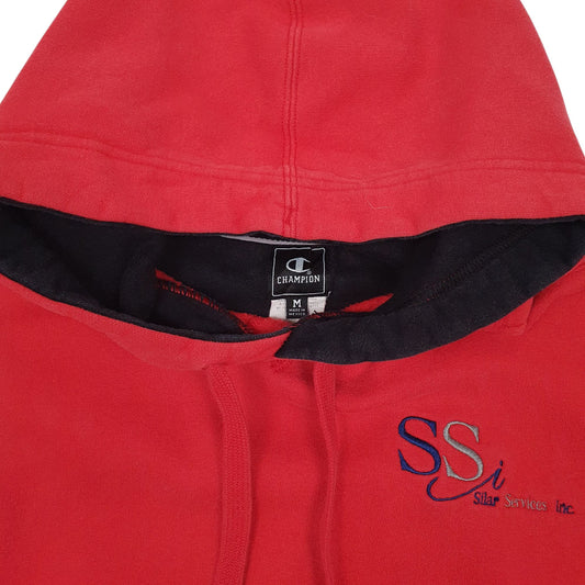 Mens Red Champion Hoodie Jumper