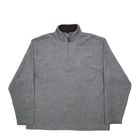 Mens Grey Gap Quarter Zip Jumper