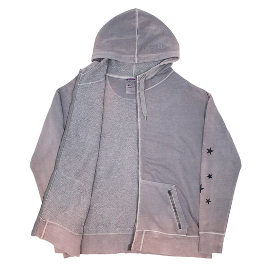 Mens Grey Champion Full Zip Jumper