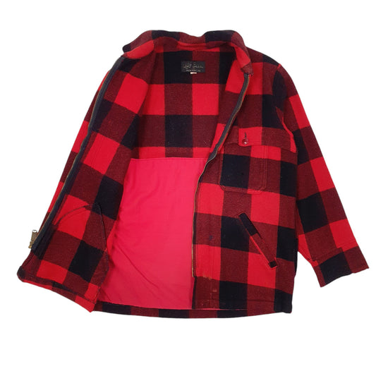 Mens Red L L Bean Vintage 50s 60s Mackinaw Cruiser Hunting Coat