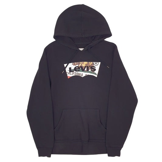 Mens Black Levis Hoodie Jumper