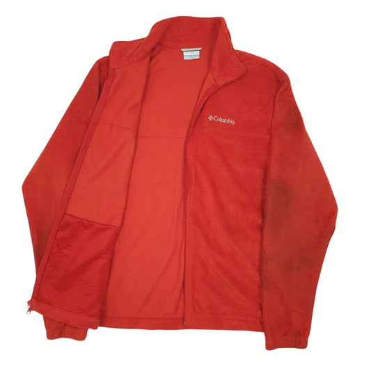 Mens Orange Columbia Sportswear Company Full Zip Jumper