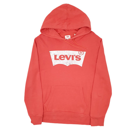 Mens Pink Levis Hoodie Jumper