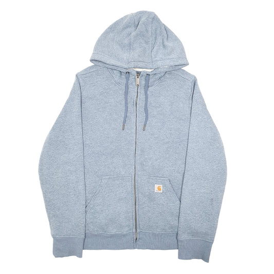 Womens Blue Carhartt Hoodie Lined Full Zip Jumper