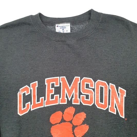 Mens Grey Champion Clemson Crewneck Jumper