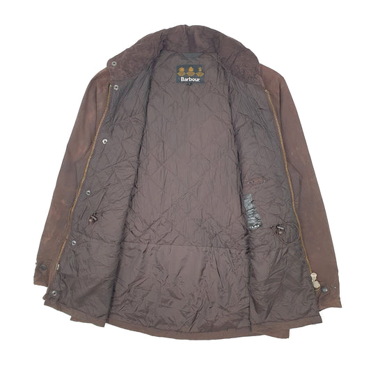 Mens Brown Barbour Sapper Coat