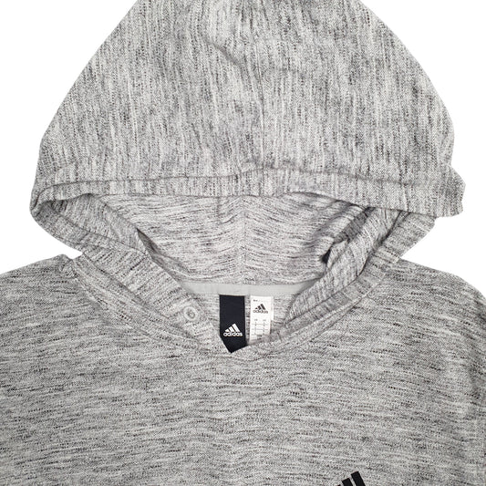 Womens Grey Adidas Hoodie Jumper