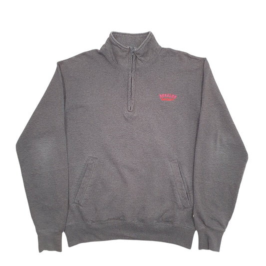 Mens Grey Champion Quarter Zip Jumper