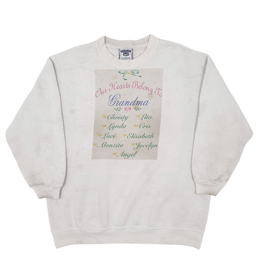 Mens Grey Lee Grandma Crewneck Jumper