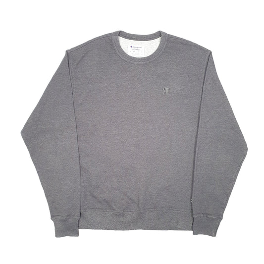 Mens Grey Champion Crewneck Jumper