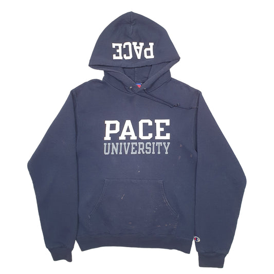 Womens Navy Champion USA College Hoodie Jumper