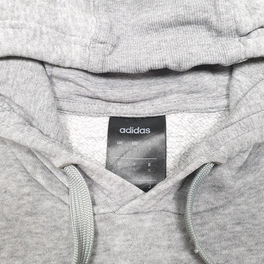Mens Grey Adidas Hoodie Jumper