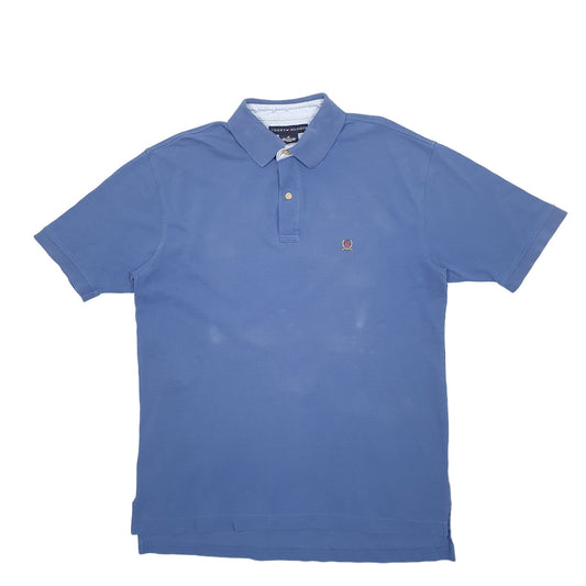 Mens Blue Tommy Hilfiger Short Sleeve Polo Shirt