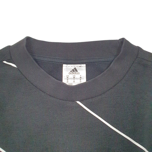 Mens Black Adidas Crewneck Jumper