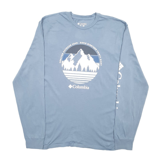 Mens Blue Columbia Sportswear Long Sleeve T Shirt