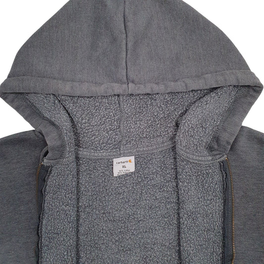 Mens Grey Carhartt Full Zip Jumper