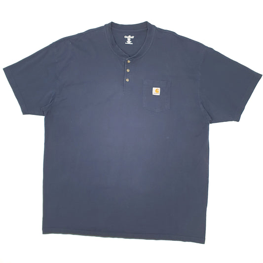 Mens Navy Carhartt Short Sleeve T Shirt