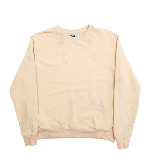 Womens Peach Fila Crewneck Jumper