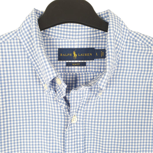 Mens Blue Ralph Lauren Long Sleeve Shirt