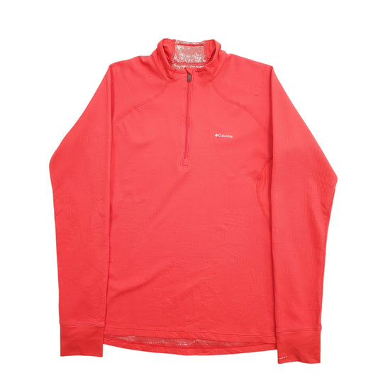 Womens Red Columbia Long Sleeve T Shirt