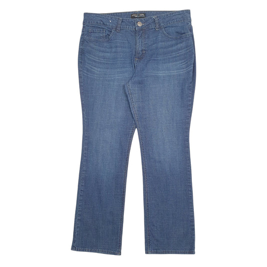 Womens Blue Lee Mid Rise Stretch Fit Casual JeansW34 L28