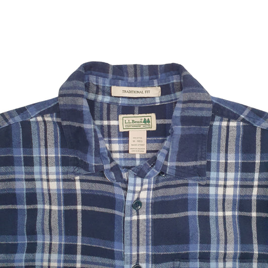Mens Blue L.L.Bean Long Sleeve Shirt