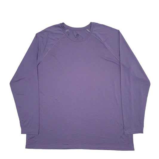 Mens Purple Champion Long Sleeve T Shirt