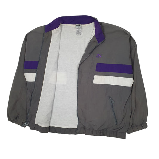 Mens Grey Puma Vintage 80s Coat