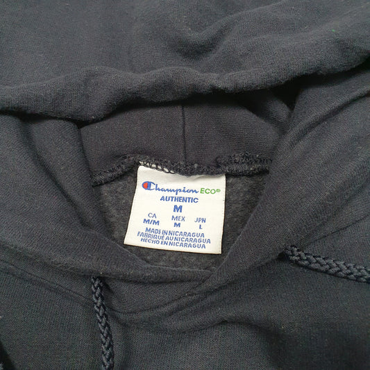 Mens Navy Champion Lake Michigan College USA Spellout Redhawks Hoodie Jumper