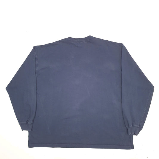 Mens Navy Carhartt Long Sleeve T Shirt