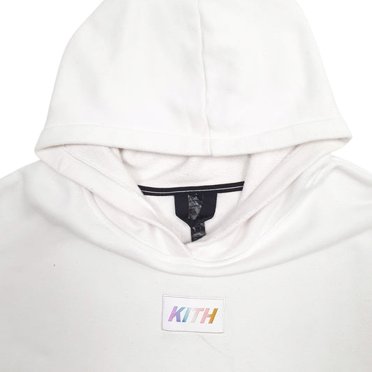 Mens White Adidas Kith Collab Hoodie Jumper