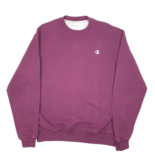 Mens Purple Champion Crewneck Jumper