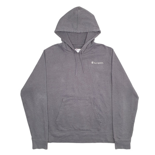 Mens Grey Champion Hoodie Jumper