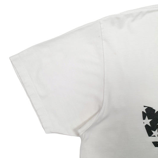 Mens White Adidas Spellout Short Sleeve T Shirt