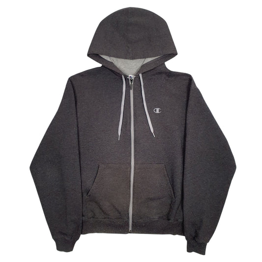 Mens Grey Champion Full Zip Jumper
