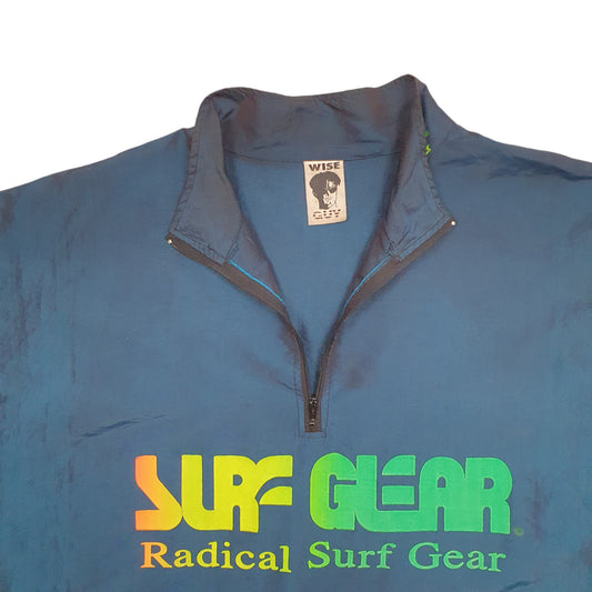 Mens Blue Wise Guy Radical Surf Gear Coat