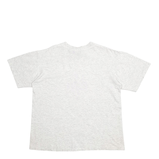 Mens Grey Oneita Single Stitch Vintage 90s Made In USA Short Sleeve T Shirt