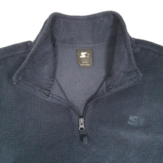 Mens Navy Starter Quarter Zip Jumper