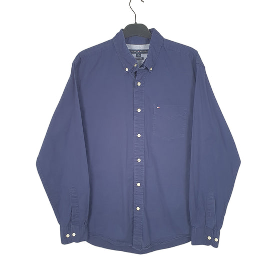 Mens Navy Tommy Hilfiger Long Sleeve Shirt
