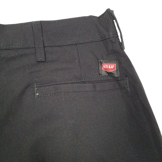 Mens Black Red Kap Chino Shorts