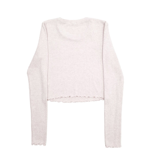 Womens Grey Garage Long Sleeve T Shirt