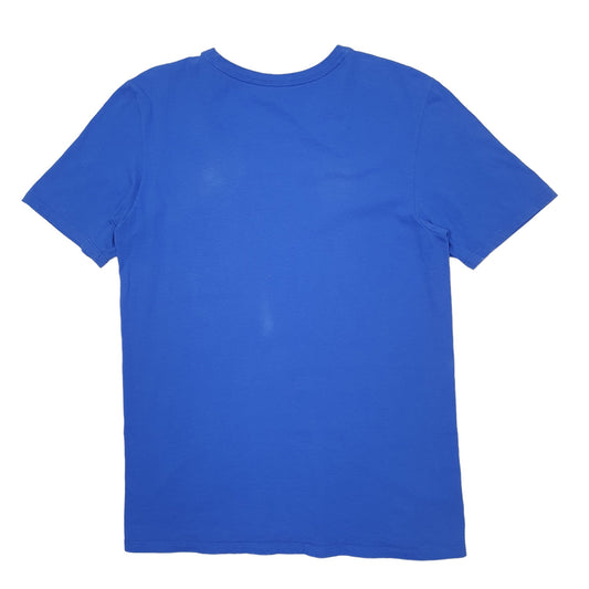 Mens Blue Nike Spellout Short Sleeve T Shirt